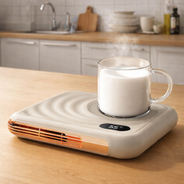 Настольный подогреватель-подставка для чашек ST-08 Бежевый (205)