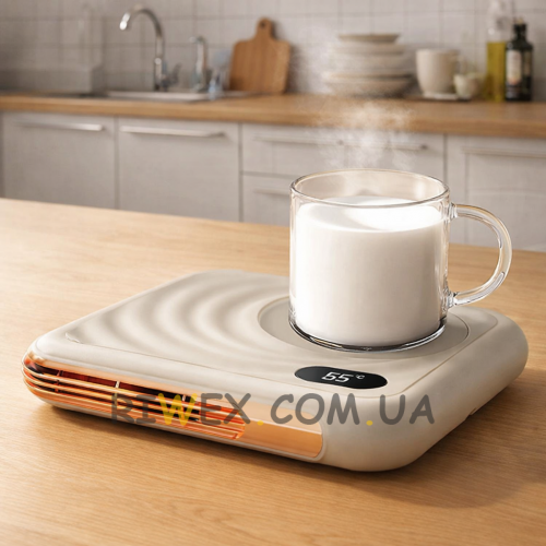 Настольный подогреватель-подставка для чашек ST-08 Бежевый (205)