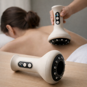 Вакуумний баночний масажер з інфрачервоним прогрівом та LED-підсвіткою MA669 (ARSH)