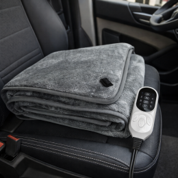 Электропростынь для автомобиля от прикуривателя 160×150 см MA703 Серый (ARSH)