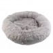 Пушистая круглая лежака пуфик для животных, собак, кошек MA819 50см Серый (ARSH)