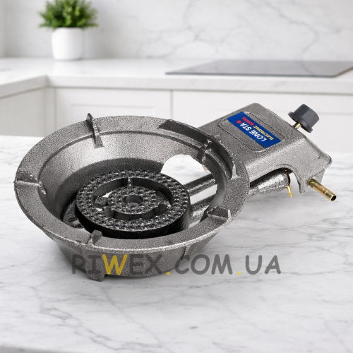  Газовая чугунная плита LONE STA 7.5 кВт (с пьезоподжигом) P-1553  (JS)