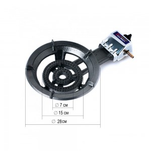 Газовая чугунная плита LONE STA (с пьезоподжигом) P-1681  9 кВт (JS)