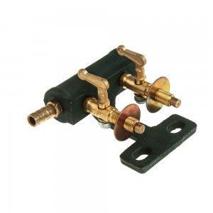 Чугунный кран на 2 выхода Wolmex/HANABISHI P-2073 для горелки (JS)