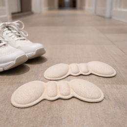 Ортопедические вкладыши от натирания пяток Insole Butterfly в обувь 2 шт Бежевый (AMN)