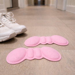 Ортопедические вкладыши от натирания пяток Insole Butterfly в обувь 2 шт Розовый (AMN)