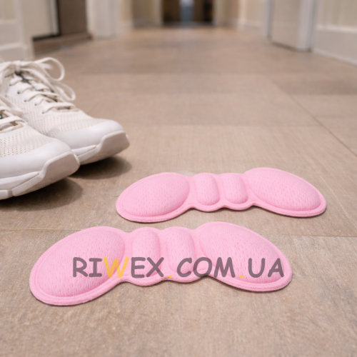 Ортопедические вкладыши от натирания пяток Insole Butterfly в обувь 2 шт Розовый (AMN)