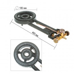 Форсунка горелки чугунная ATLAS мощностью 30 кВт P-2001 (JS)