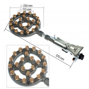 Газова форсунка OZKAN пальник потужністю 45 кВт з п'єзопідпалом P-2036 (JS) Газова форсунка OZKAN пальник потужністю 45 кВт з п'єзопідпалом P-2036 (JS)