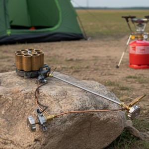 Газовая форсунка OZKAN горелка мощностью 17 кВт с пьезоподжигом P-2040 (JS)