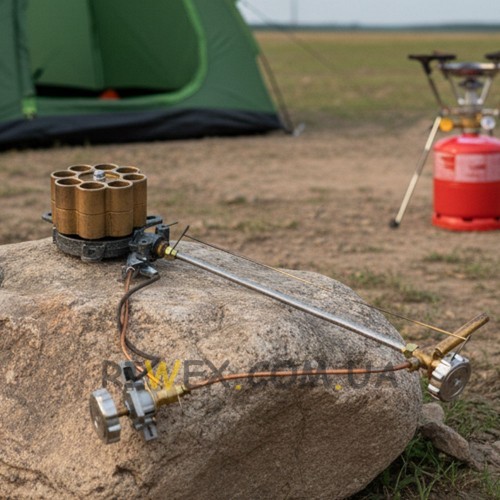 Газовая форсунка OZKAN горелка мощностью 17 кВт с пьезоподжигом P-2040 (JS)