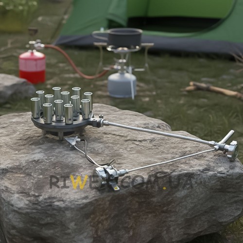 Газова форсунка і горілка OZKAN потужністю 25 кВт  з п'єзопідпалом P-2043 (JS)