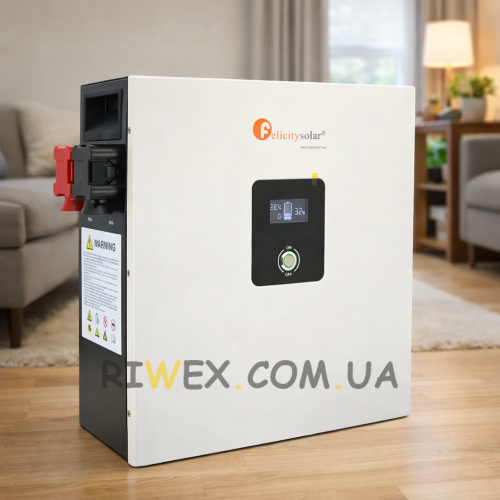 Акумулятор Felicity Solar LiFePO4 LPBF24200-A 25,6V 200Ah 5kWh 100A CAN&RS485 до 6 parallel BMS (ISM)