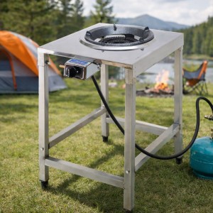 Газова плита з чавунною таганкою ATLAS 14 кВт (з п’єзозапалюванням) P-2020 (JS)