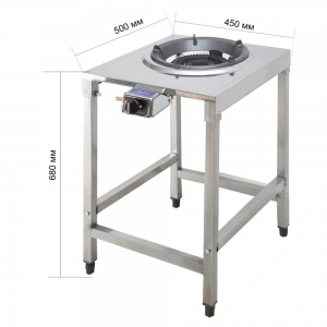 Газова плита з чавунною таганкою ATLAS 14 кВт (з п’єзозапалюванням) P-2020 (JS)