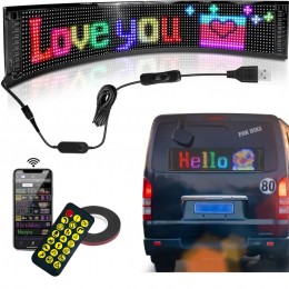 Світлодіодна вивіска LED-матриця гнучка Type-C 5V/2A 16x96/595*120мм (AX) Світлодіодна вивіска LED-матриця гнучка Type-C 5V/2A 16x96/595*120мм (AX)