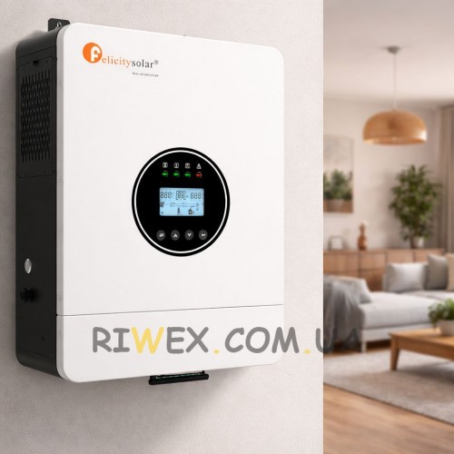 Інвертор Felicity IVEM6048 6kW 48V 137A 12U ip20 для автономних та резервних систем електроживлення (ISML)