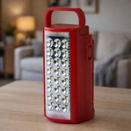 Портатитивний переносний світлодіодний ліхтар ALMINA 220V Червоний (AMN)