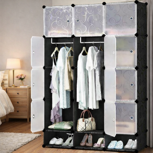 Пластикова шафа для речей збірна Storage Cube Cabinet МР 312-62A на 15 відсіків (SHAF)