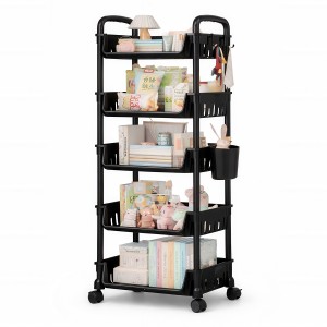 Металевий органайзер-етажерка на коліщатках 5 ярусів (SHAF)