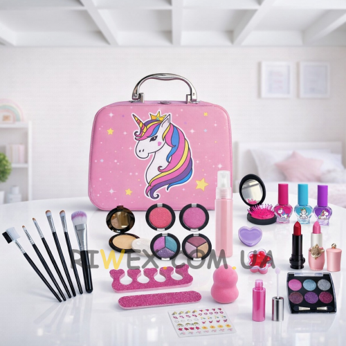 Набір дитячої косметики у валізці Make up Рожевий (509)