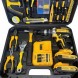 Акумуляторний шуруповерт з великим набором інструментів в кесі (Electric Drill Set). MA646 24V (ARSH)