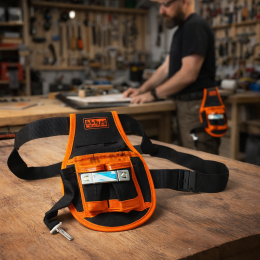 Поясна сумка-ремінець для інструментів HORUSDY, 9 кишень SDY90522/1493 155 x 255 мм (JS)