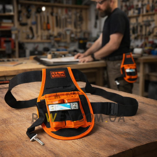 Поясна сумка-ремінець для інструментів HORUSDY, 9 кишень SDY90522/1493 155 x 255 мм (JS)