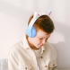 Беспроводные детские накладные наушники Bluetooth, складные HOCO W42 Cat Ears «Кошачьи ушки» Голубой (206/93708)