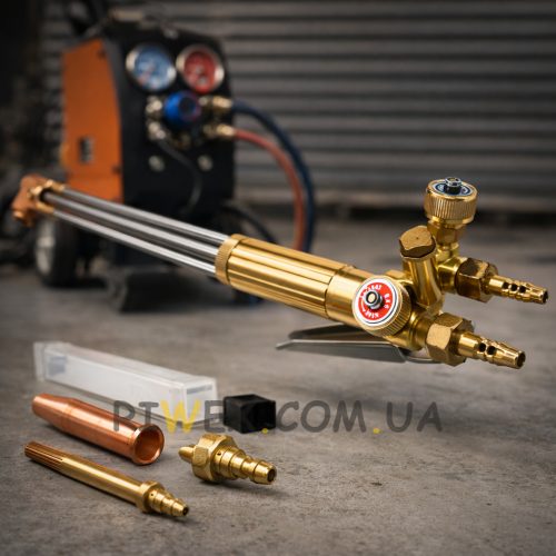 Универсальный резак для ацетилена и пропана ПТК Р3-345ПУ, угол головки 110, L-770/1897 (JS)