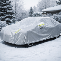 Водонепроникний тент/чохол на автомобіль від сонця і снігу Car Cover (490х190х150 см) XL, Сірий (205)