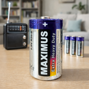 Солевая большая батарейка Maximus R20 D Size SUM1 1,5V (1 шт)