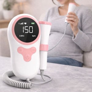 Ультразвуковий фетальний доплер Fetal Doppler  із РК-дисплеєм YSL-505 Рожевий (205) 