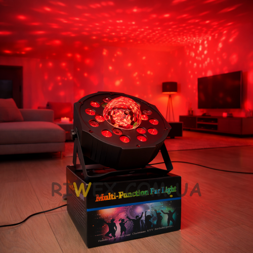 Світлодіодний диско-прожектор MULTI FUNCTION PAR LIGHT 2505 (206)
