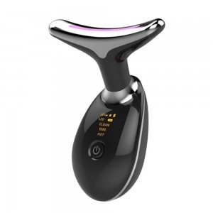 Масажер для обличчя та шиї ES-1081/3258 з мікротоковою терапією, Чорний (205/3258)