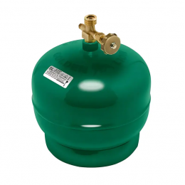 Туристичний газовий балон без пальника Зелений 5л