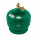 Туристичний газовий балон без пальника Зелений 5л