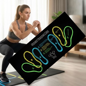 Тренировочный коврик Clefairy для приседаний с направляющим для стоп 4587 (509/4587) Тренировочный коврик Clefairy для приседаний с направляющим для стоп 4587 (509/4587)