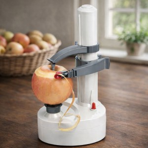 Електрична овочечистка 4588 з автоматичним обертанням, живлення від батарейок або мережі (509/4588)