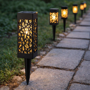 Набор уличных аккумуляторных садовых фонарей на солнечной батарее  6 шт 1219 (509/1219)