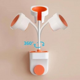 Тримач підставка для фена та органайзер настінний у ванну Hole free blower frame (509/3968)