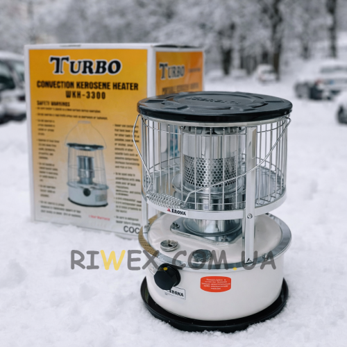Автономный керосиновый конвекционный обогреватель для обогрева и приготовления пищи TURBO WKH-3300 (266)