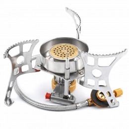 Пальник туристичний газовий  YZ-10 з регулятором подачі  та виносною системою підключення балона (TOL)