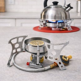 Пальник туристичний газовий  YZ-10 з регулятором подачі  та виносною системою підключення балона (TOL)