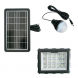Сонячна панель-повербанк з ліхтарем та лампочками в комплекті 3шт GDTimes GD-106 4000 mAh 30W (TOL)