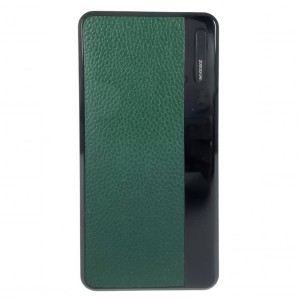 Портативний зарядний пристрій-повербанк micro-usb, type-c, usb-a УМБ Power Bank 20000 mAh Зелений