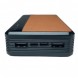 Портативний зарядний пристрій-повербанк micro-usb, type-c, usb-a УМБ Power Bank 20000 mAh Коричневий