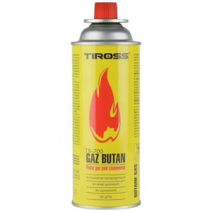 Газовий балончик для портативних газових плит пальників і обігрівачів бутан TIROSS Бутан TS-700 392 мл