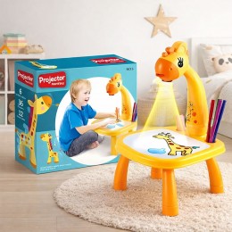 Дитячий столик-проектор для малювання та навчання дітей зі світлодіодним підсвічуванням (509/3459)