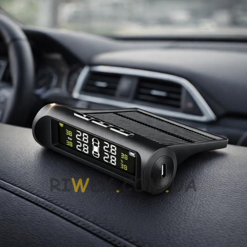 Автомобільна система контролюз зовнішніми датчиками тиску в шинах TPMS+Solar